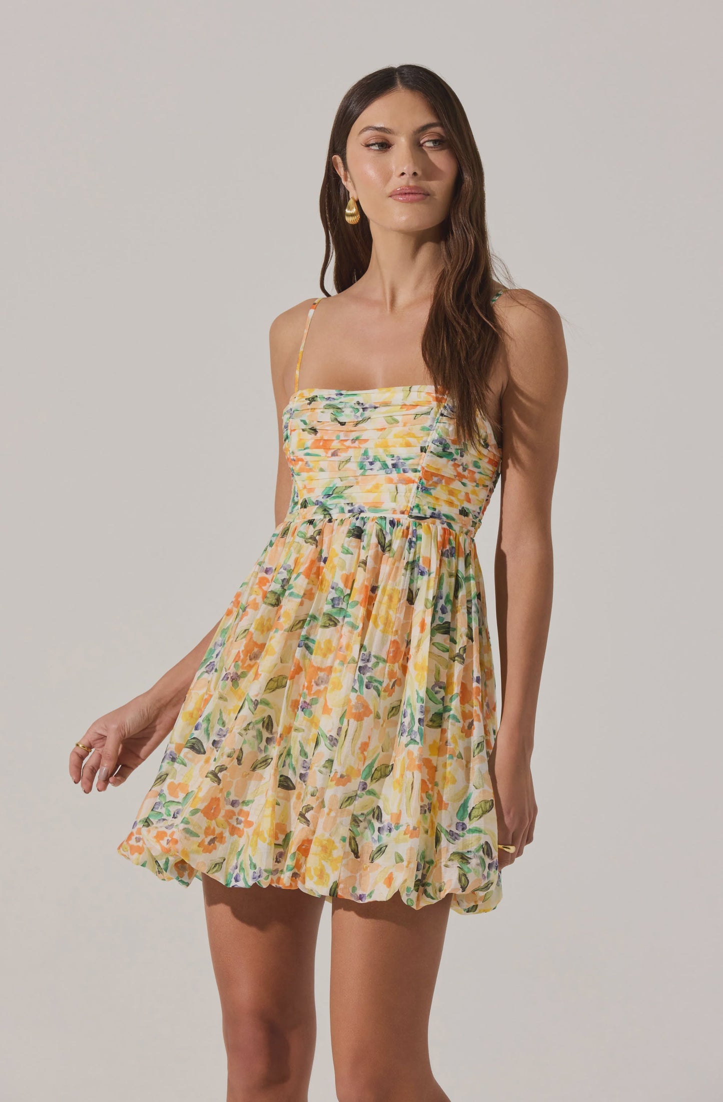 BUBBLE SKIRT MINI DRESS