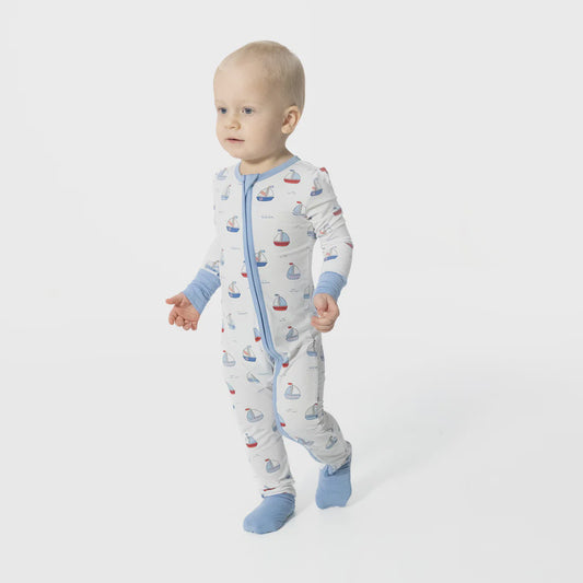 BUBBLY SAILBOATS ROMPER