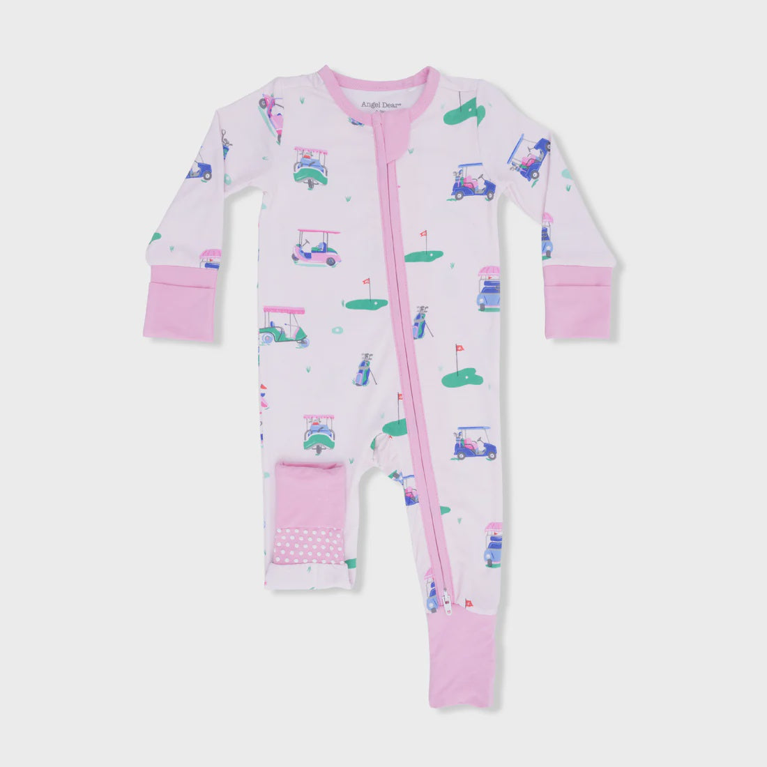 VINTAGE GOLF CARTS PINK 2 WAY ZIP